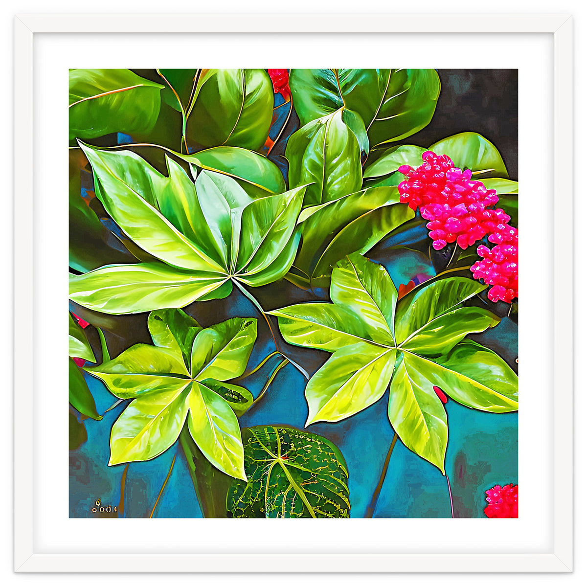 Bloom Like Never Before, Botanical Nature Jungle Plants, Bohemian Floral Blossom Forest Painting