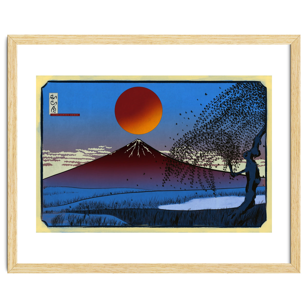 Mayon Volcano Ukiyo-e