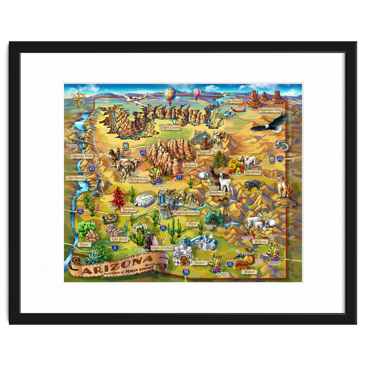 Arizona Illustrated Map