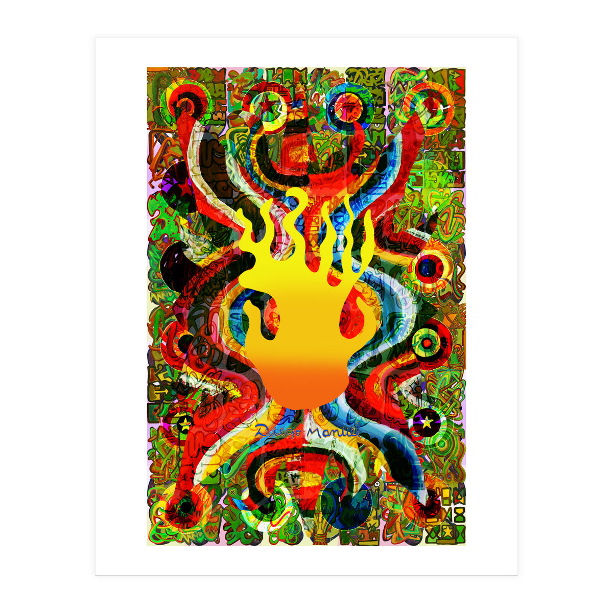 Fuego Y Graffiti 17 (Print Only)