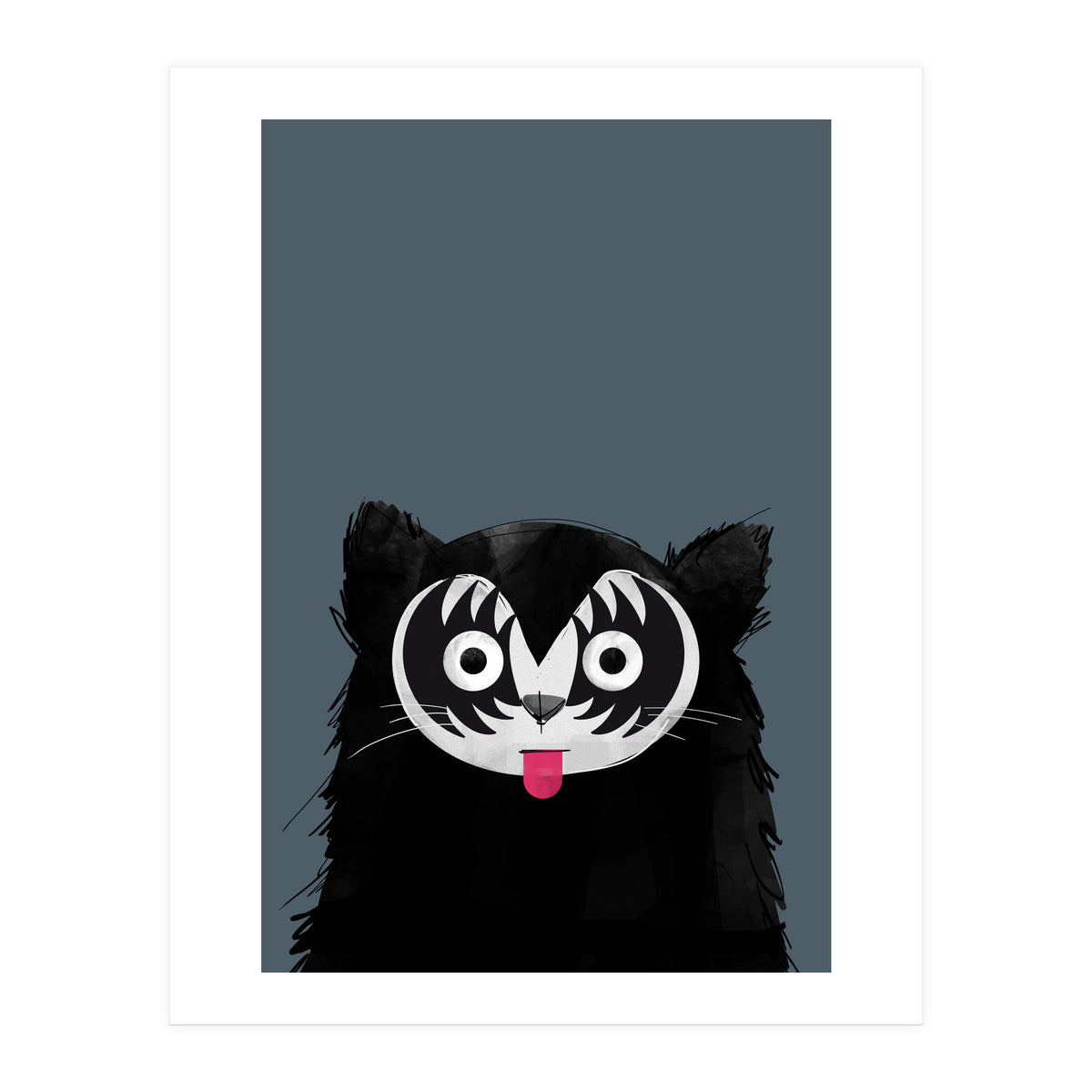 Doozal Cat Kiss (Print Only)