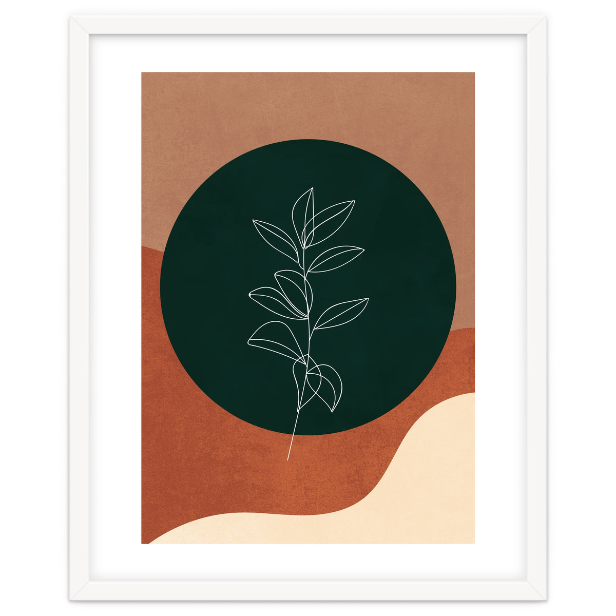 Geometrical Minimalist Boho Abstract