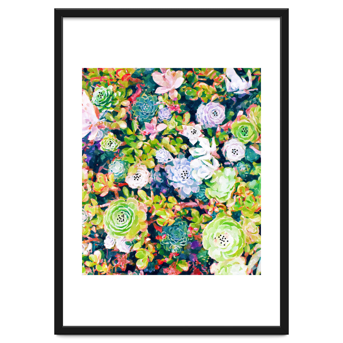 Watercolor Succulents