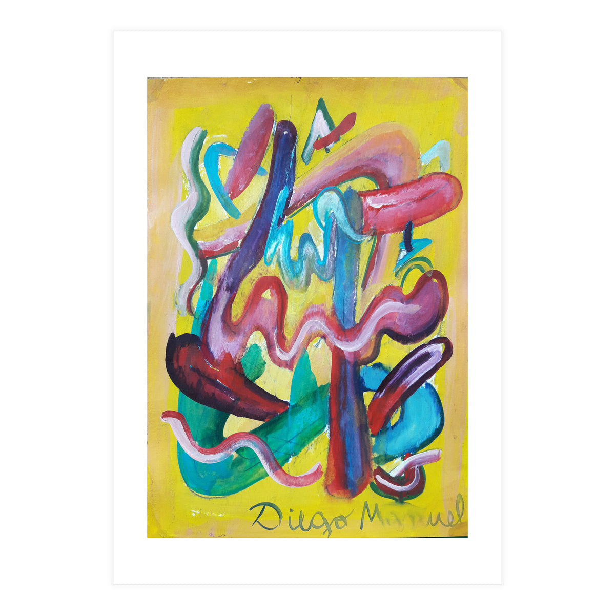 Formas Lenguas Rayos Y El 4 (Print Only)