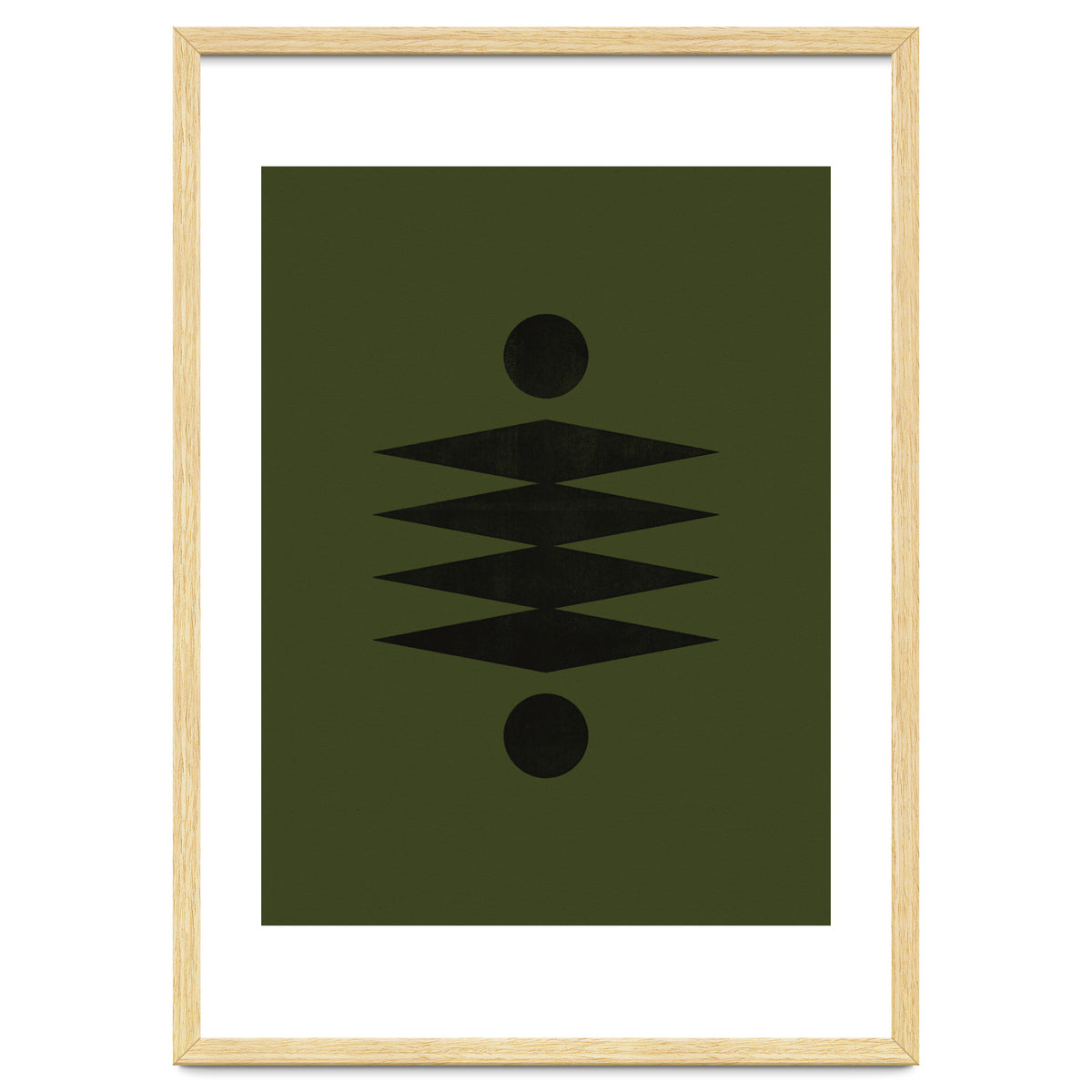 Mid-Century Modern No.19 - Woodblock Print