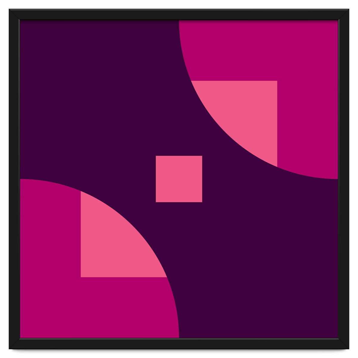 Geometric Shapes No. 1 - purple & pink squares