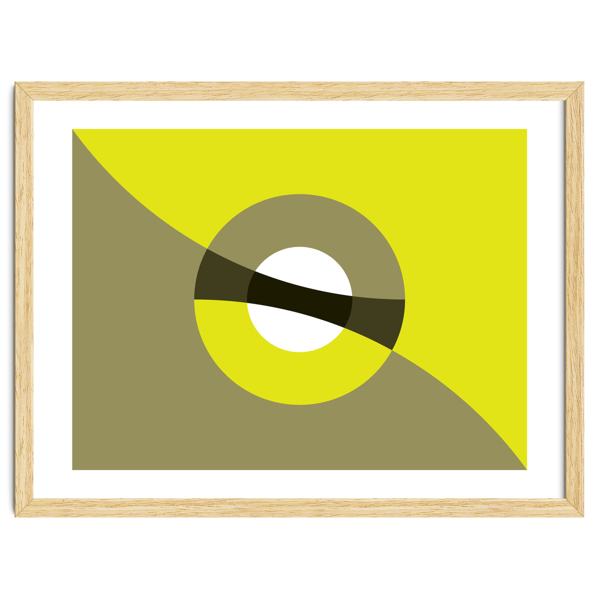 Geometric Shapes No. 44 -  mustard & beige