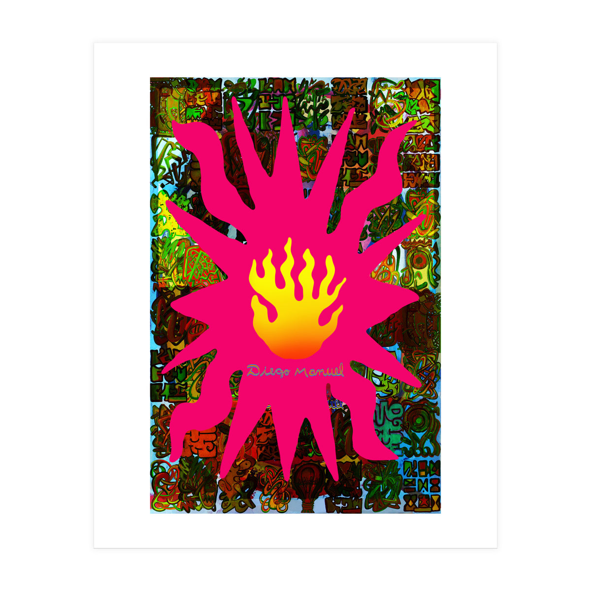 Fuego Y Graffiti 61 (Print Only)