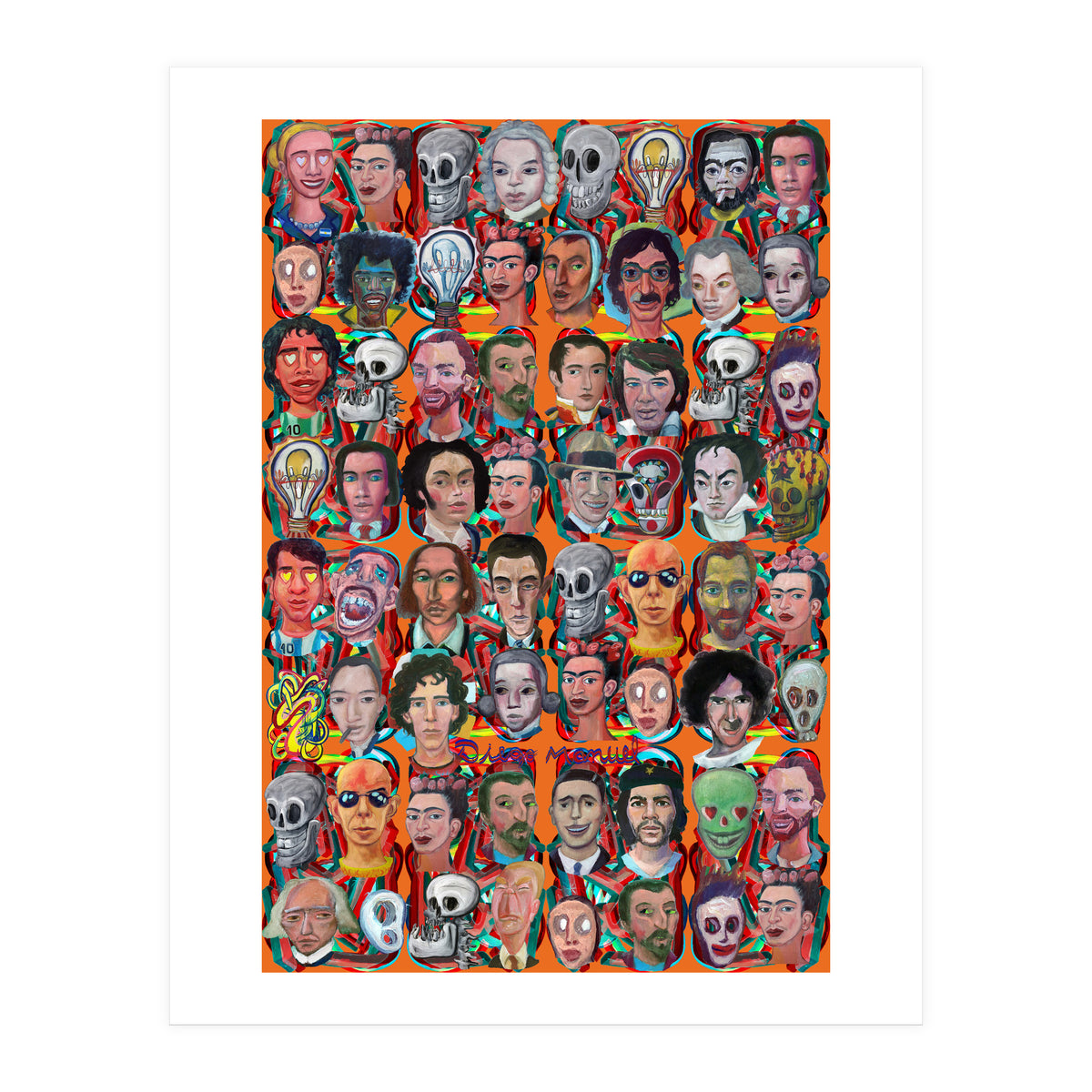 Formas 14 34 3d And Retratos 5 (Print Only)