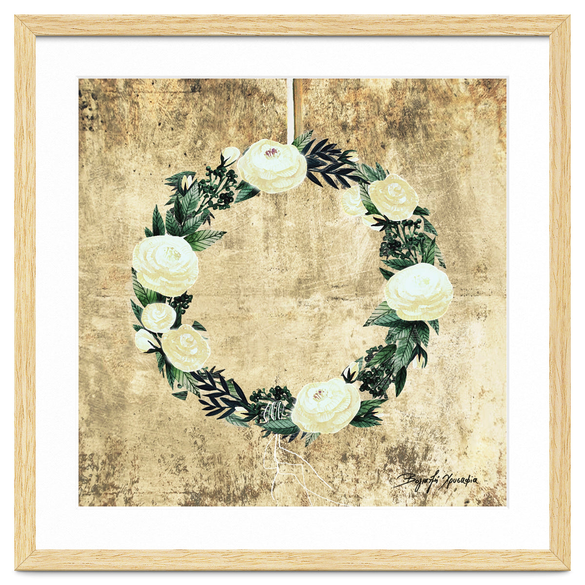 Wreath #White Flowers #Royal collection