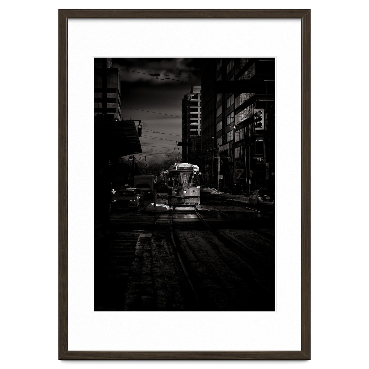 The 512 St. Clair Streetcar Toronto Canada Toned Version