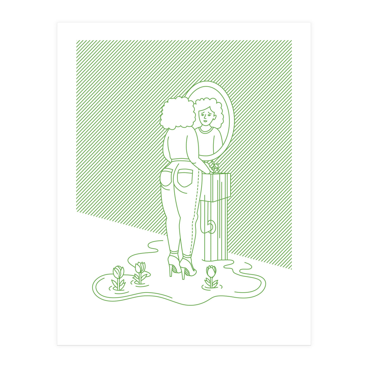 "That Sinking Feeling" in Green (Print Only)