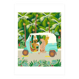 Rikshaw ride with Javan leopards in Bali | Tropical Nature Jungle Bohemian Wildlife Travel (Print Only) thumbnail