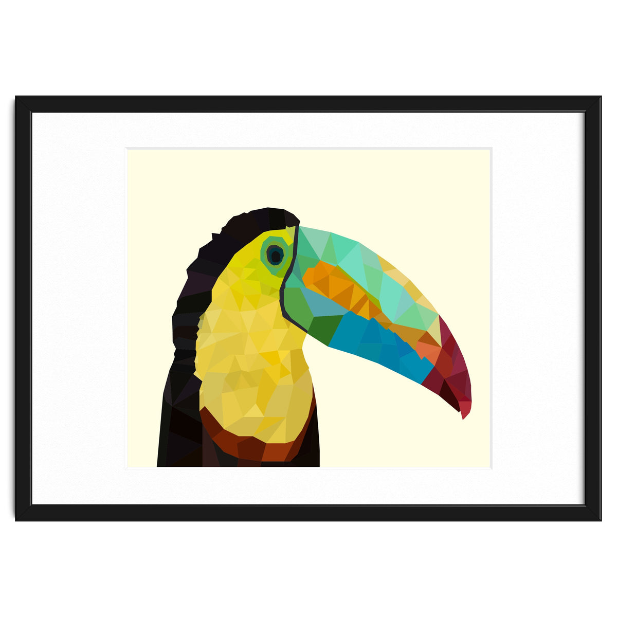 Toucan Bird Low Poly Art