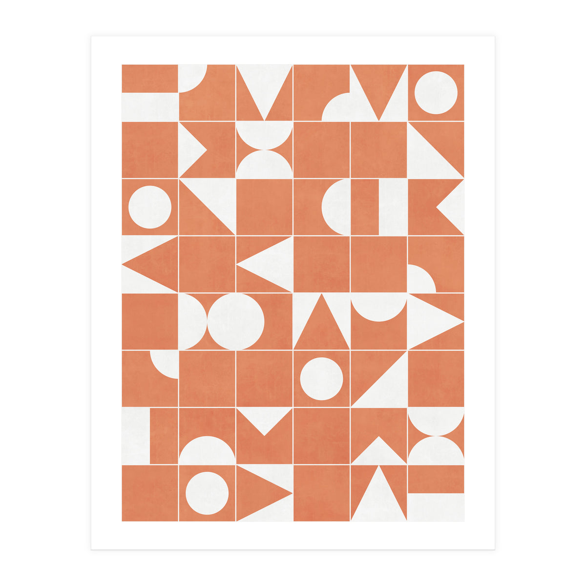 My Favorite Geometric Patterns No.14 - Coral (Print Only)