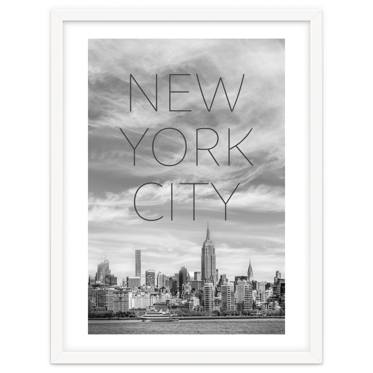 NYC Midtown Manhattan | Text & Skyline