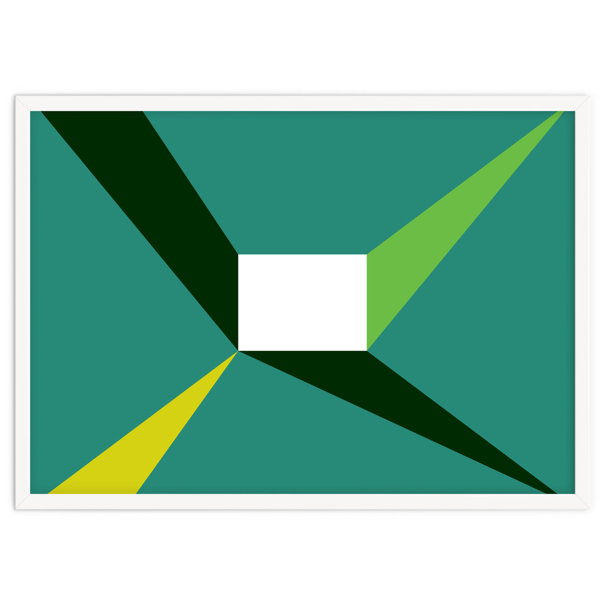 Geometric Shapes No. 27 - green, yellow & lime