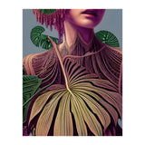 Woman in Monstera Deliciosa Leaves (Print Only) thumbnail