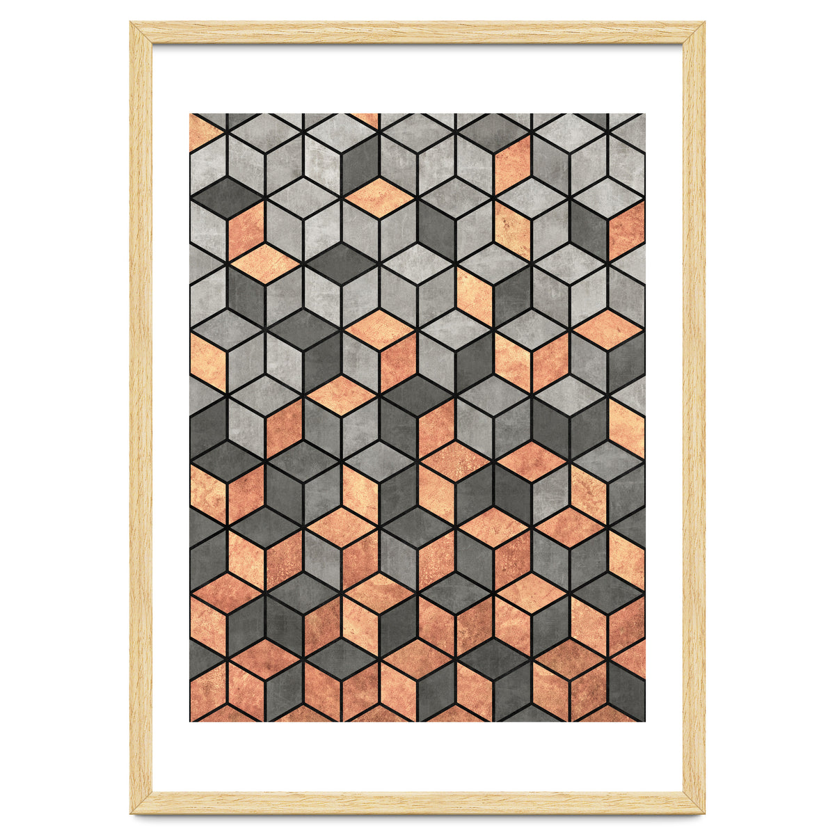 Concrete and Copper Cubes