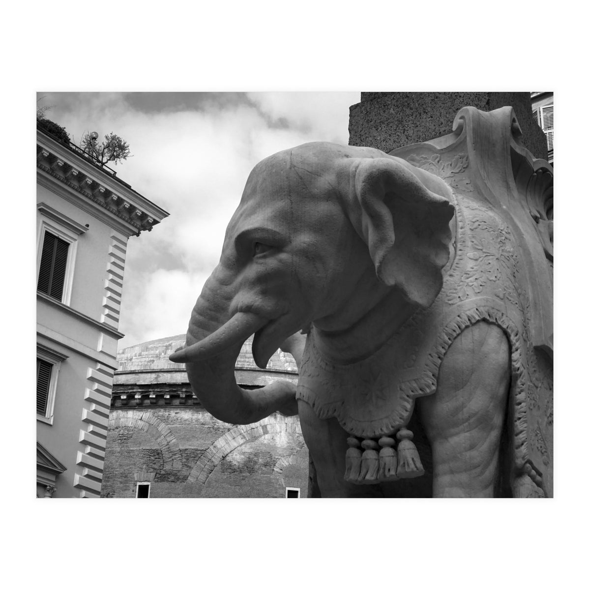 Elephant and Obelisk (Print Only)