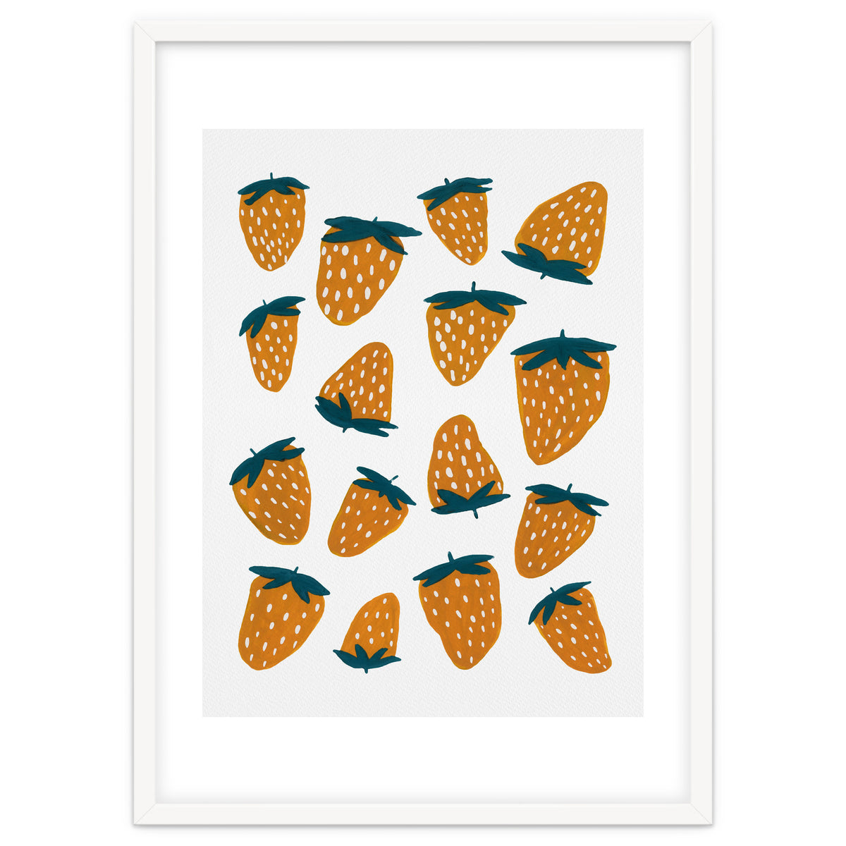 Summer strawberries red