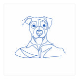 One Line Art Dog  (Print Only) thumbnail