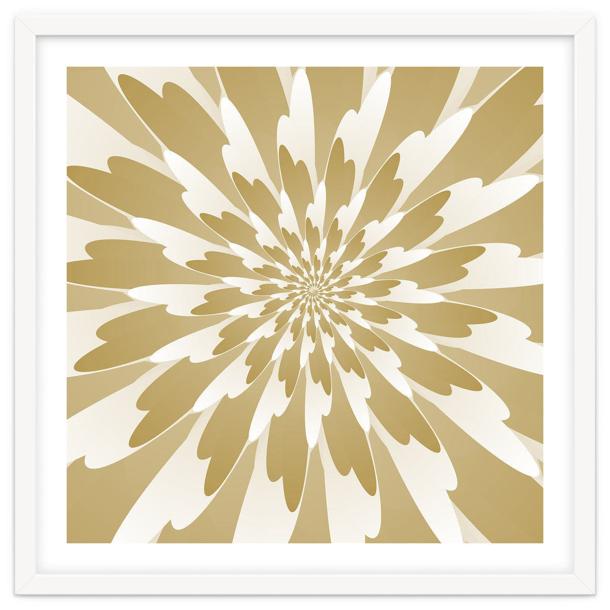 Spiral Flower Design Art