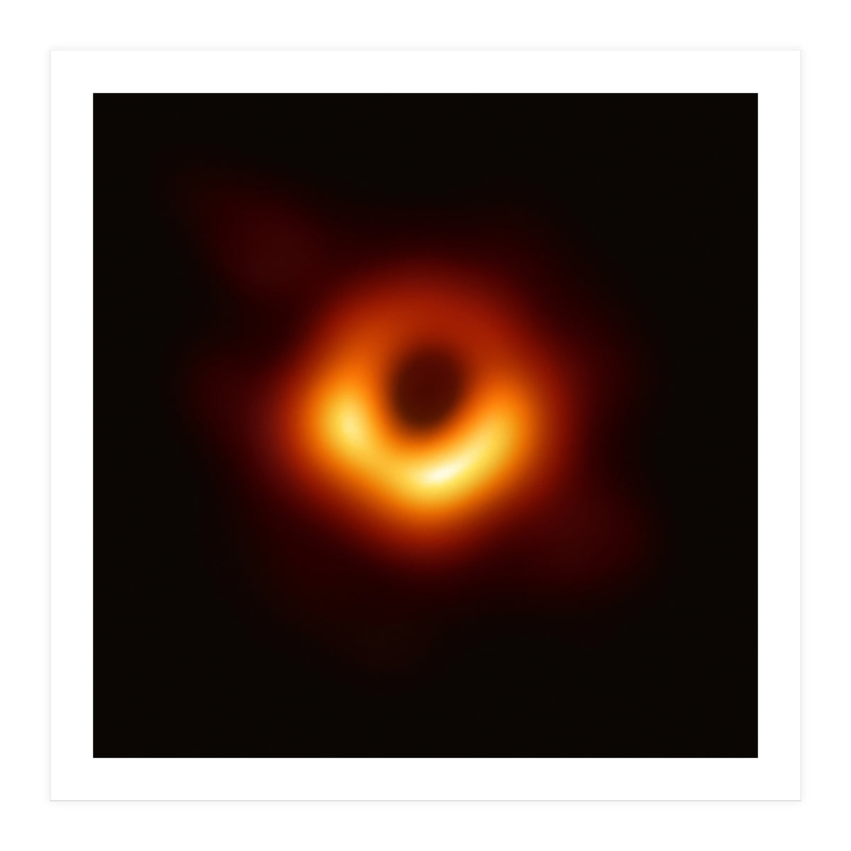 First Image of a Blackhole (Square Version) (Print Only)