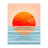 Geometric Minimalist Sunset (Print Only) thumbnail