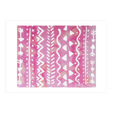 Abstract boho tribal pattern in pink (Print Only) thumbnail