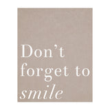 Don't Forget To Smile (Print Only) thumbnail
