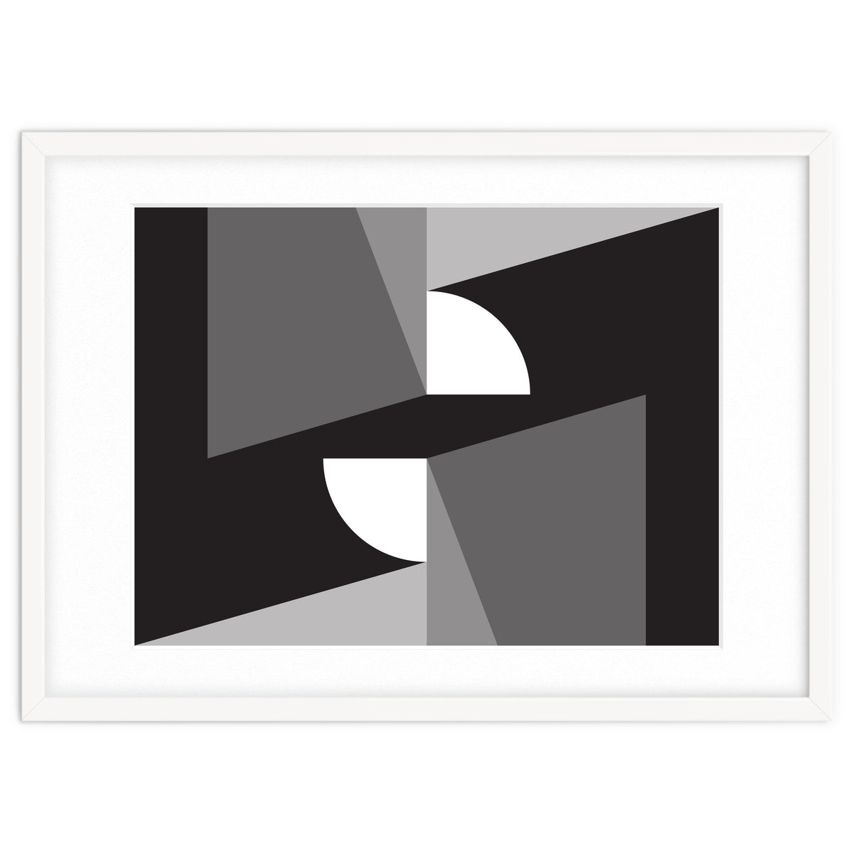 Geometric Shapes No. 11 - monochrome