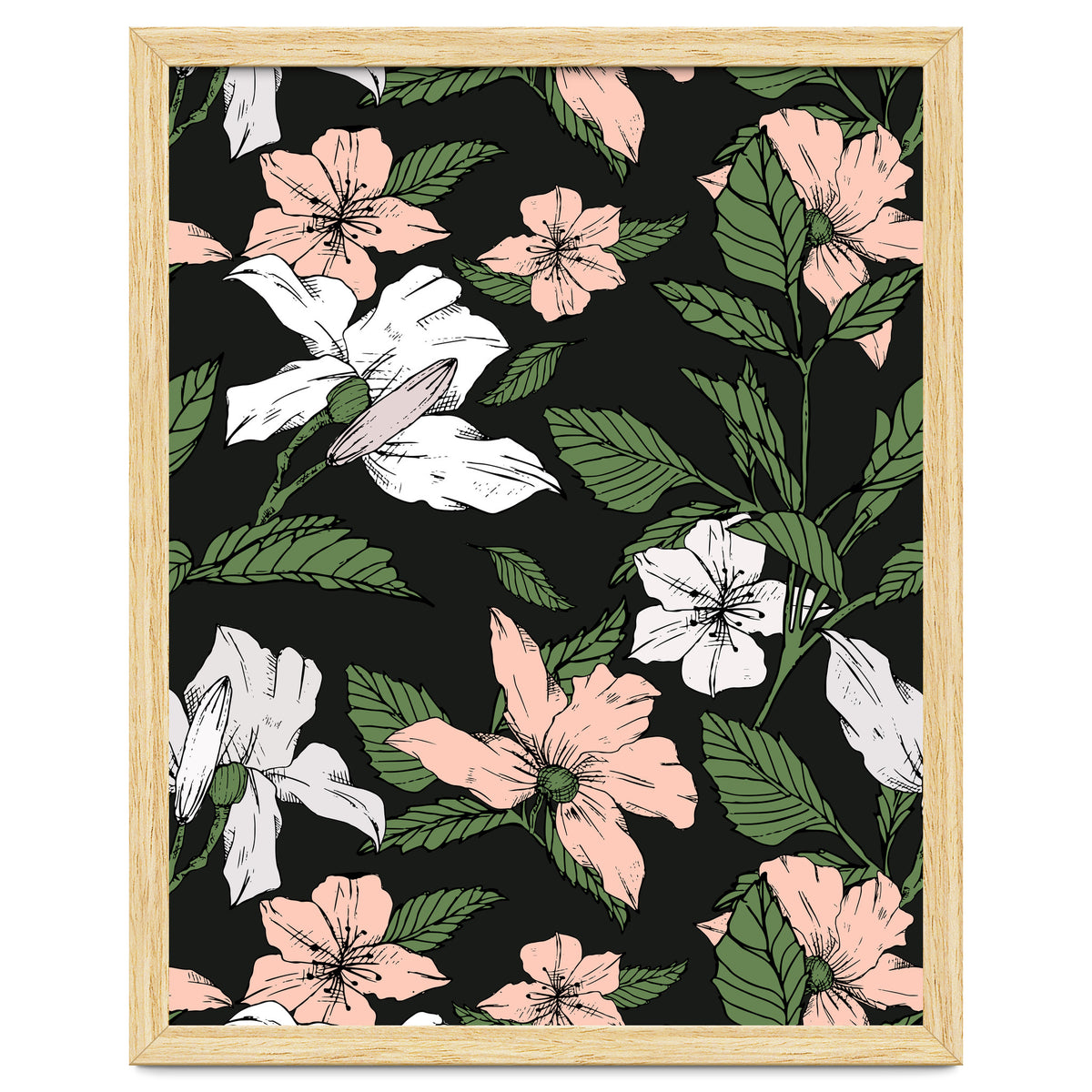 Flowers in the tropical night