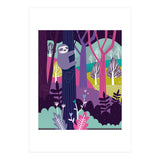 Sloth in the woods (Print Only) thumbnail