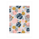 Pattern of abstract textured circles  (Print Only) thumbnail