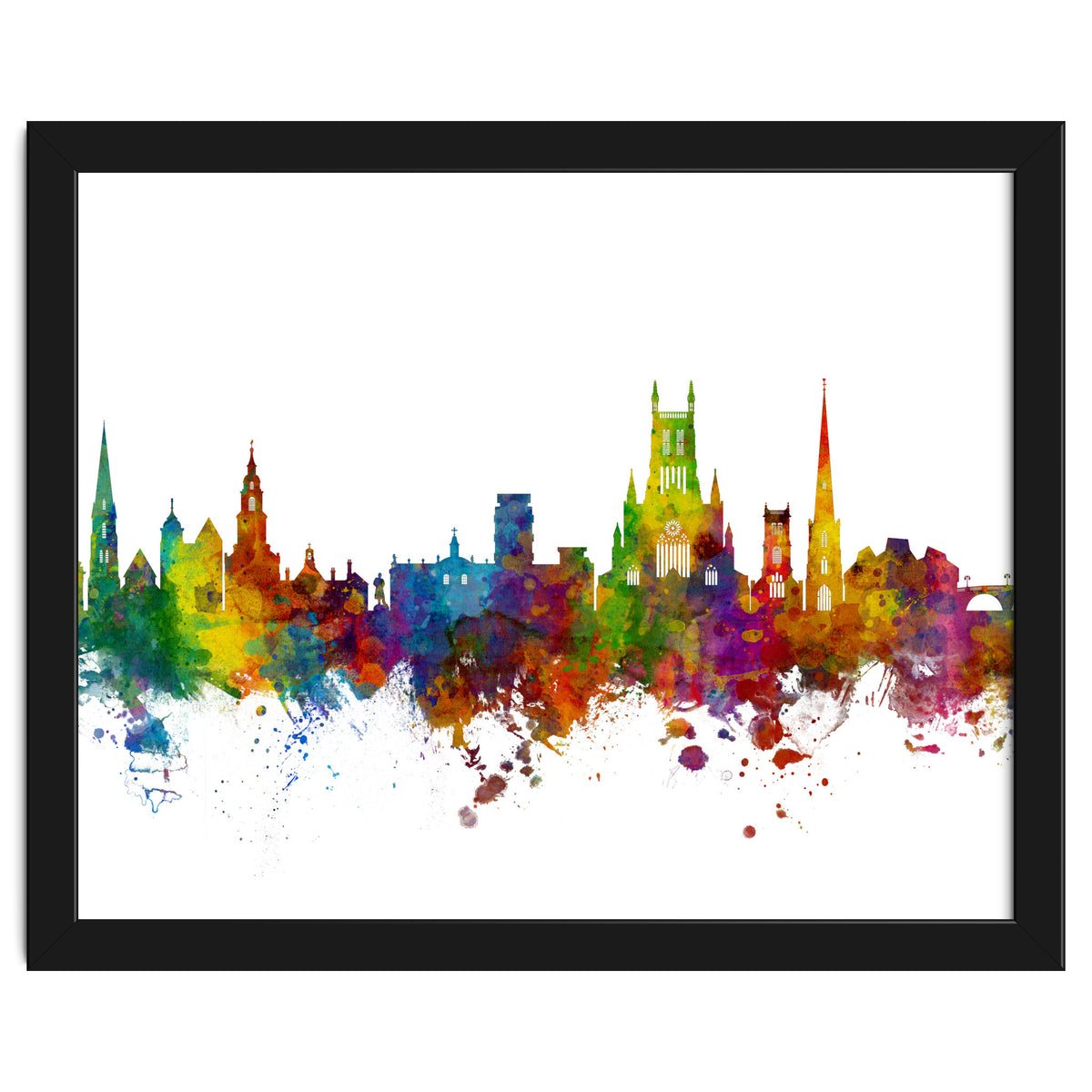 Worcester England Skyline