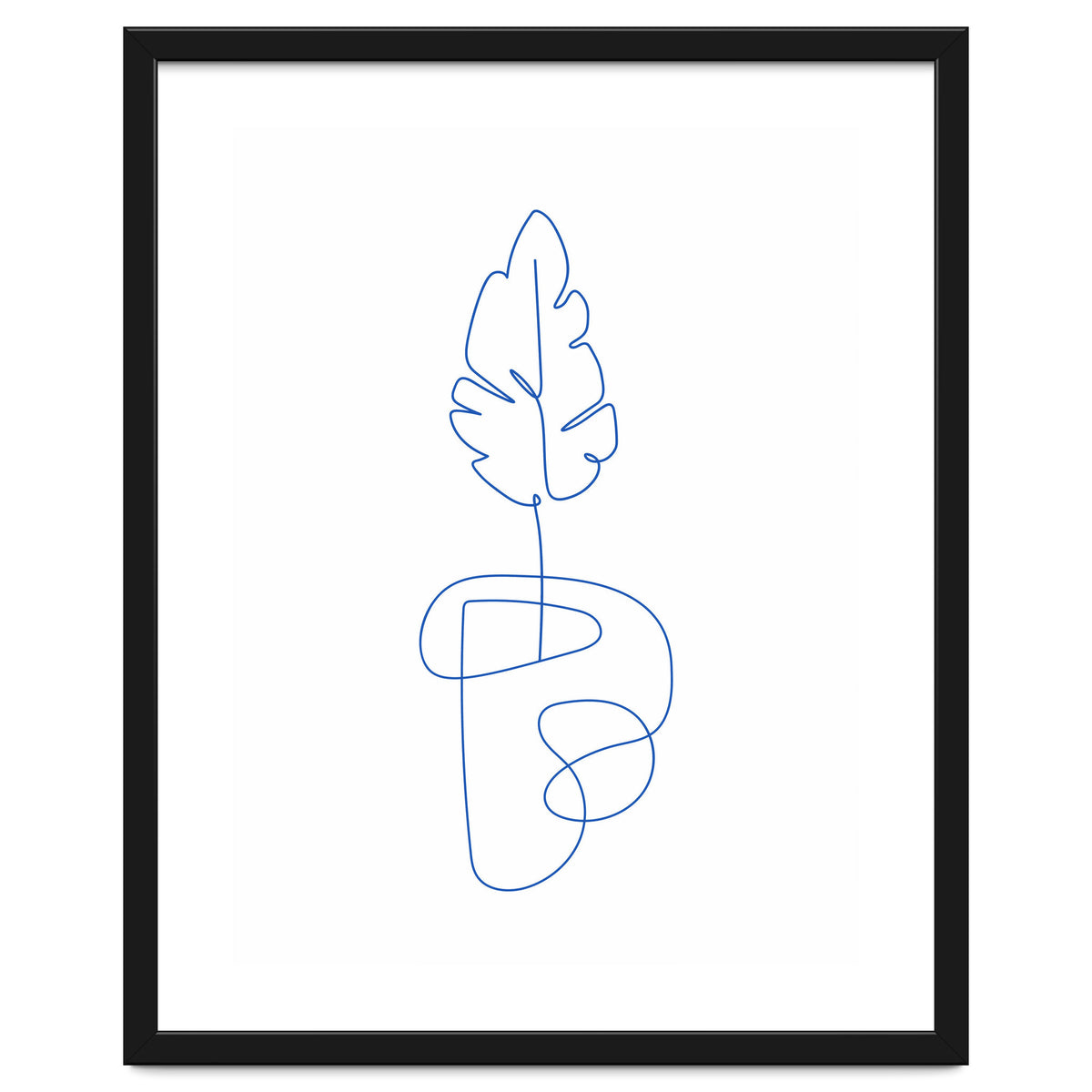 One Line Art Botanical
