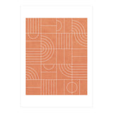 My Favorite Geometric Patterns No.23 - Coral (Print Only) thumbnail