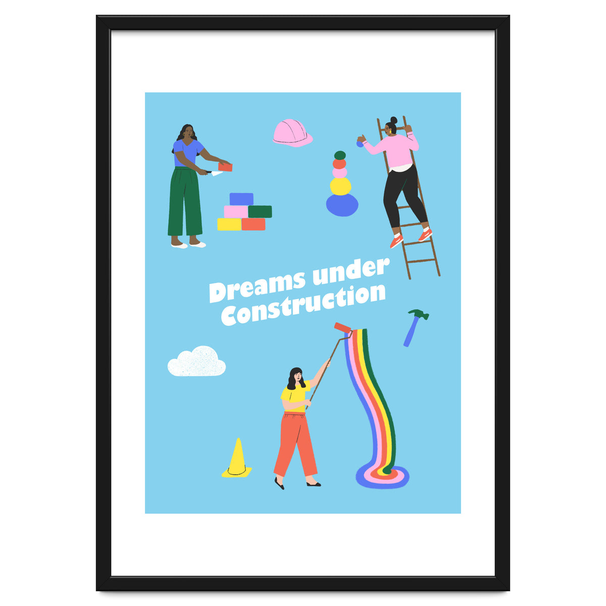 Dreams Under Construction Blue