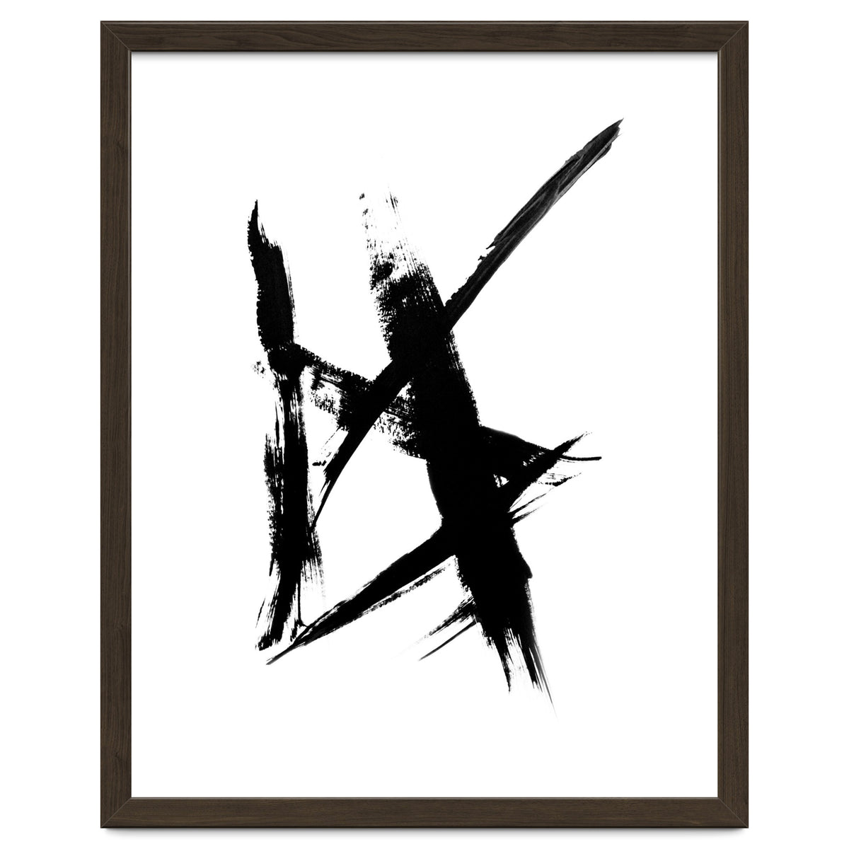 Abstract Brushstroke Print