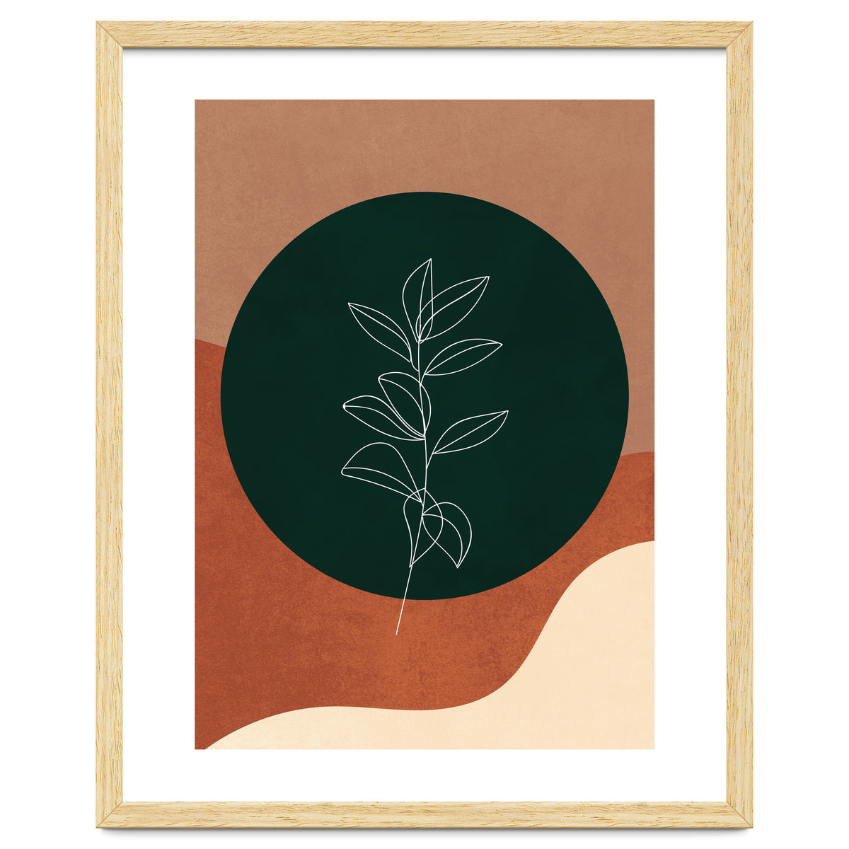 Geometrical Minimalist Boho Abstract