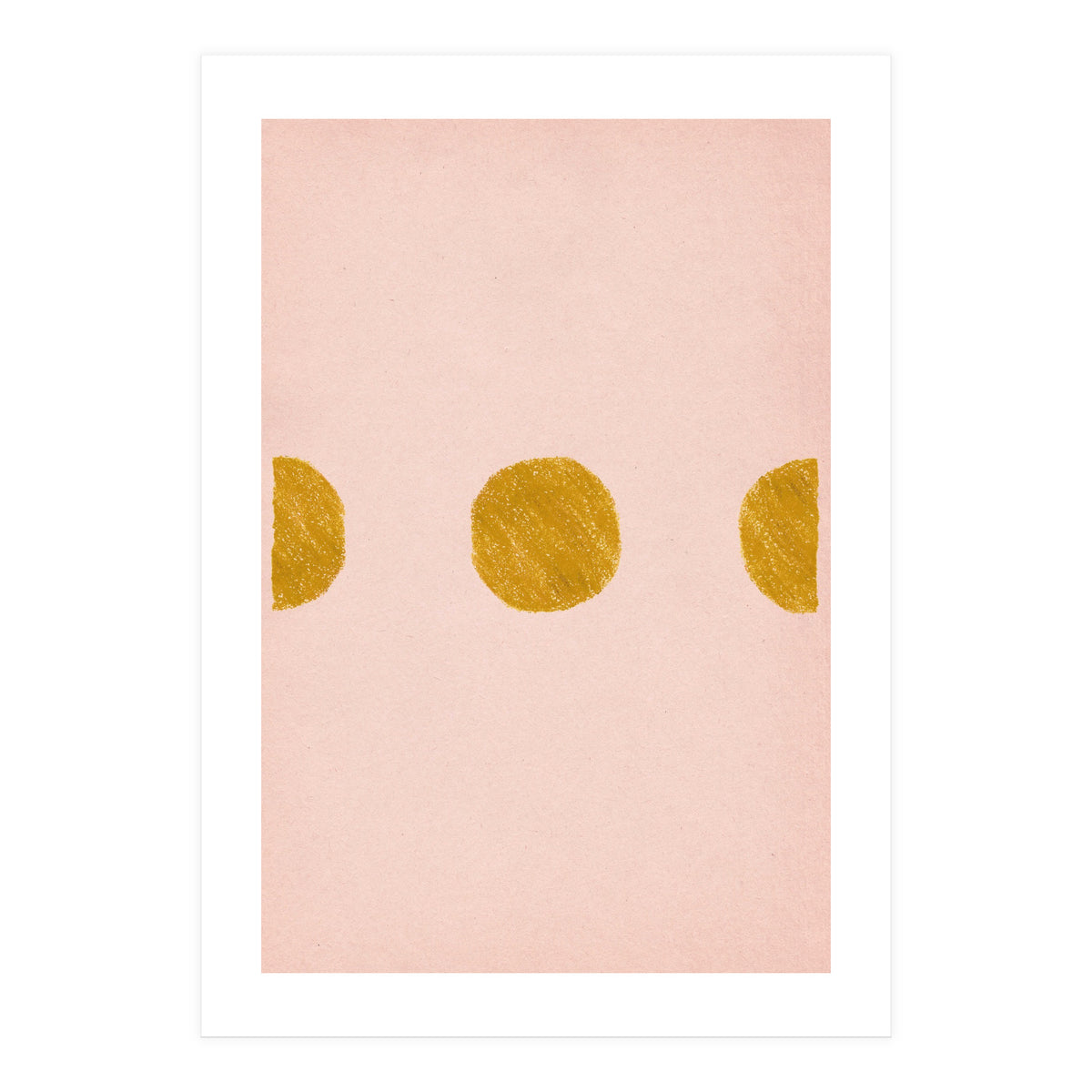 Pink and rust minimalist shapes (Print Only)