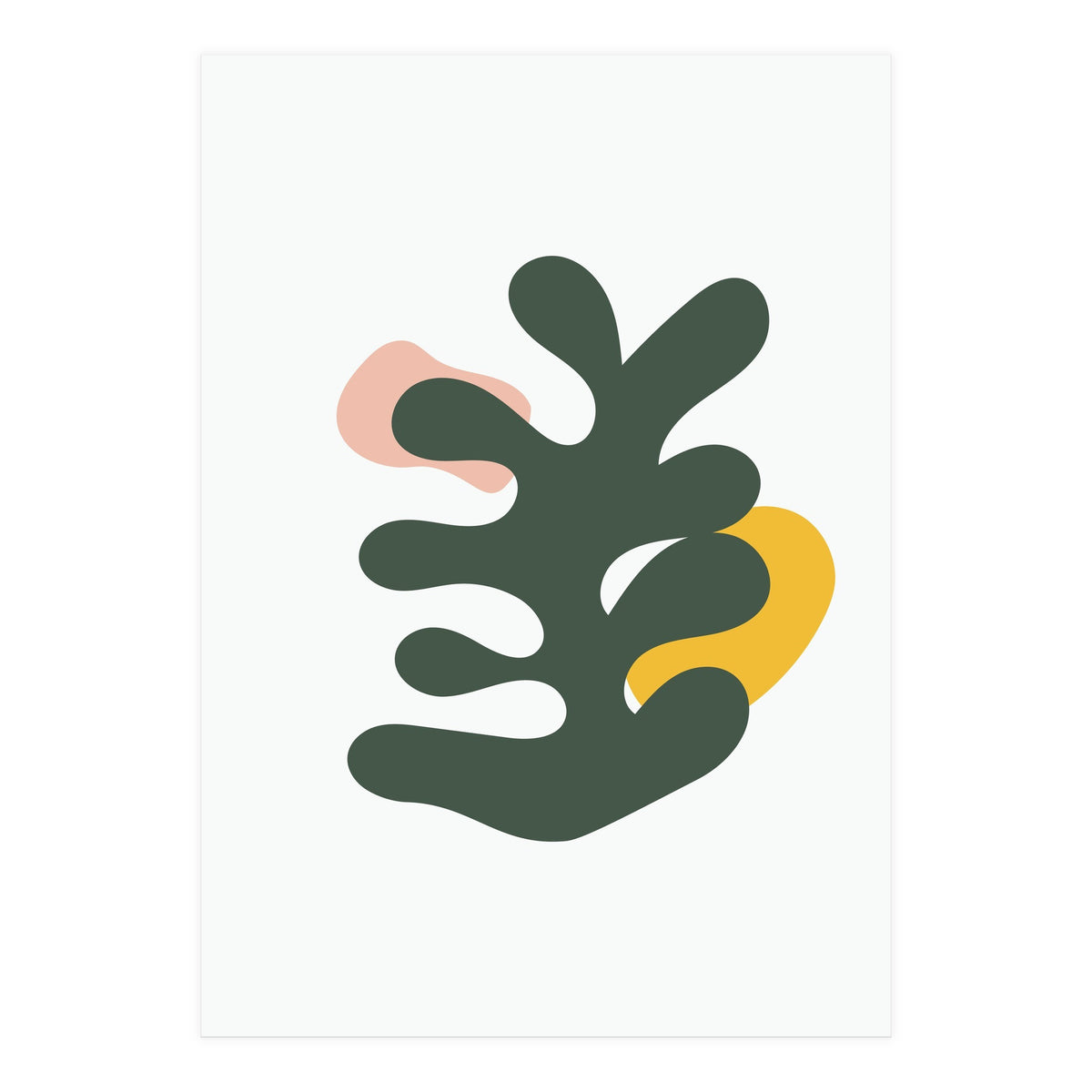 Botanical Mid Century Geometric Art (Print Only)