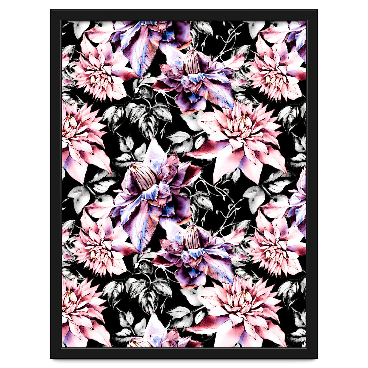 Pink bloom in the dark