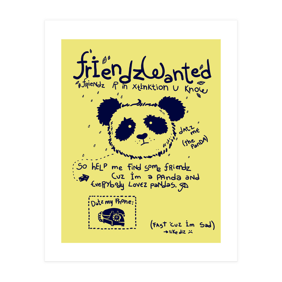 Friendz Wanted (Print Only)