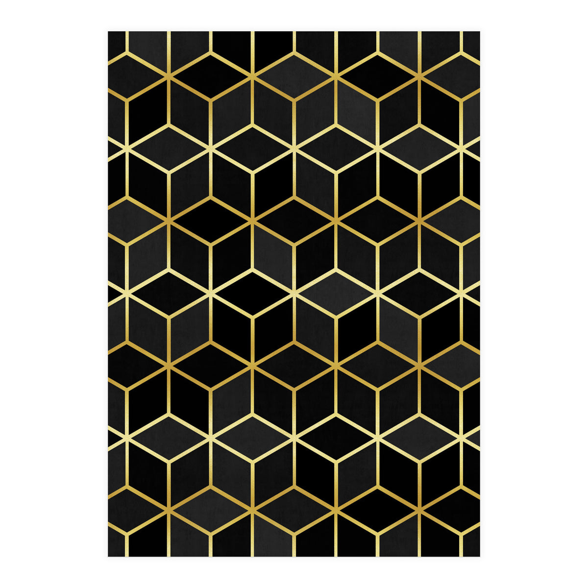 Colorful and golden pattern IV (Print Only)