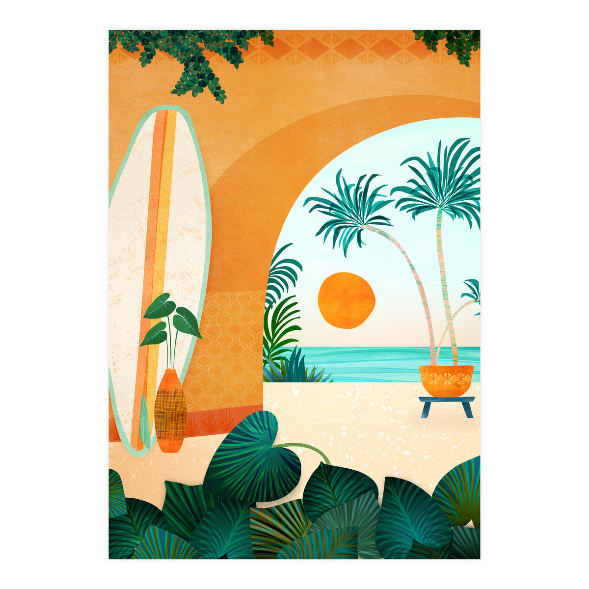 Seaside Surf Retreat (Print Only)