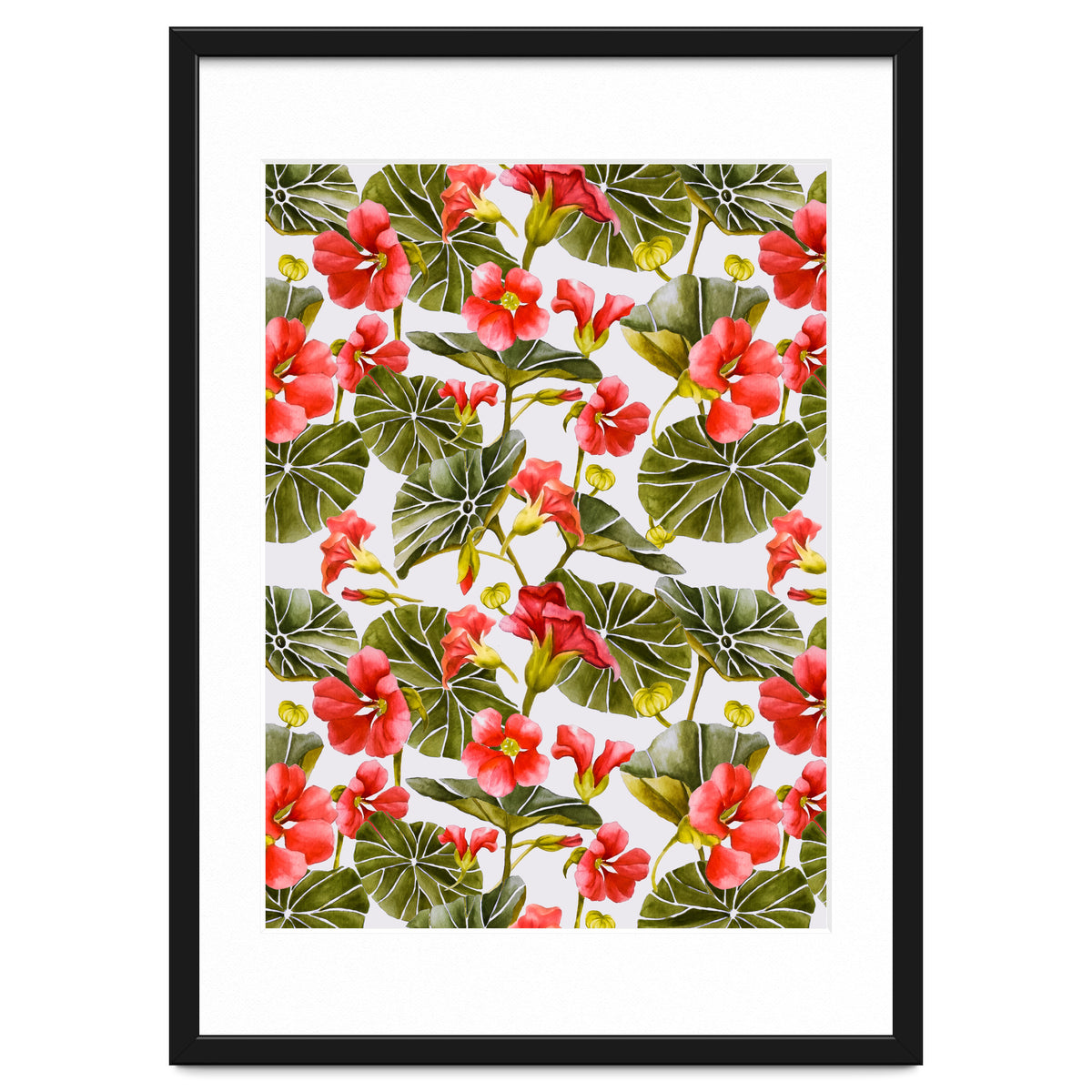 Nasturtiums watercolor 02