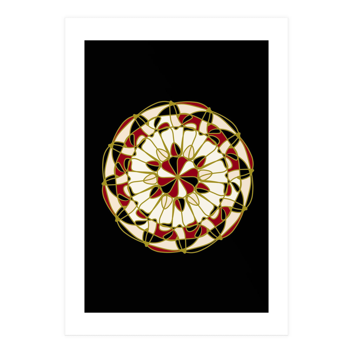 Multicolored Mandala (Print Only)