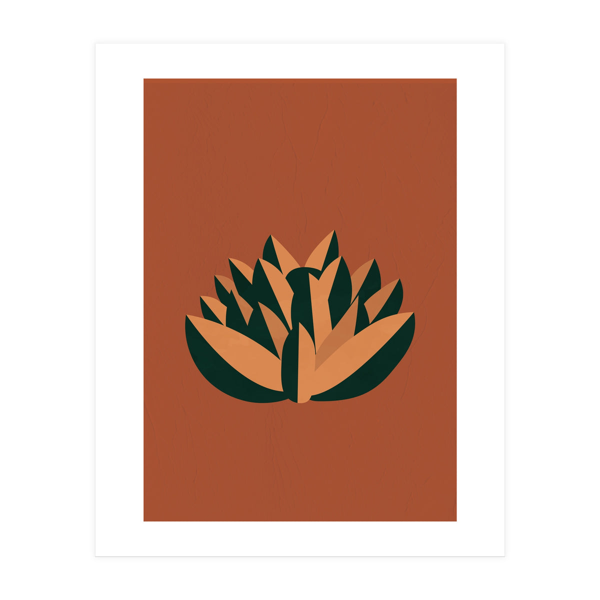 Bohemian Terracotta Flower (Print Only)